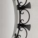 Hillebrand illuminated wall mirror wrought iron 1980s