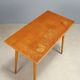 Vintage writing desk in beech with drawer, Italian design from the 1950s.