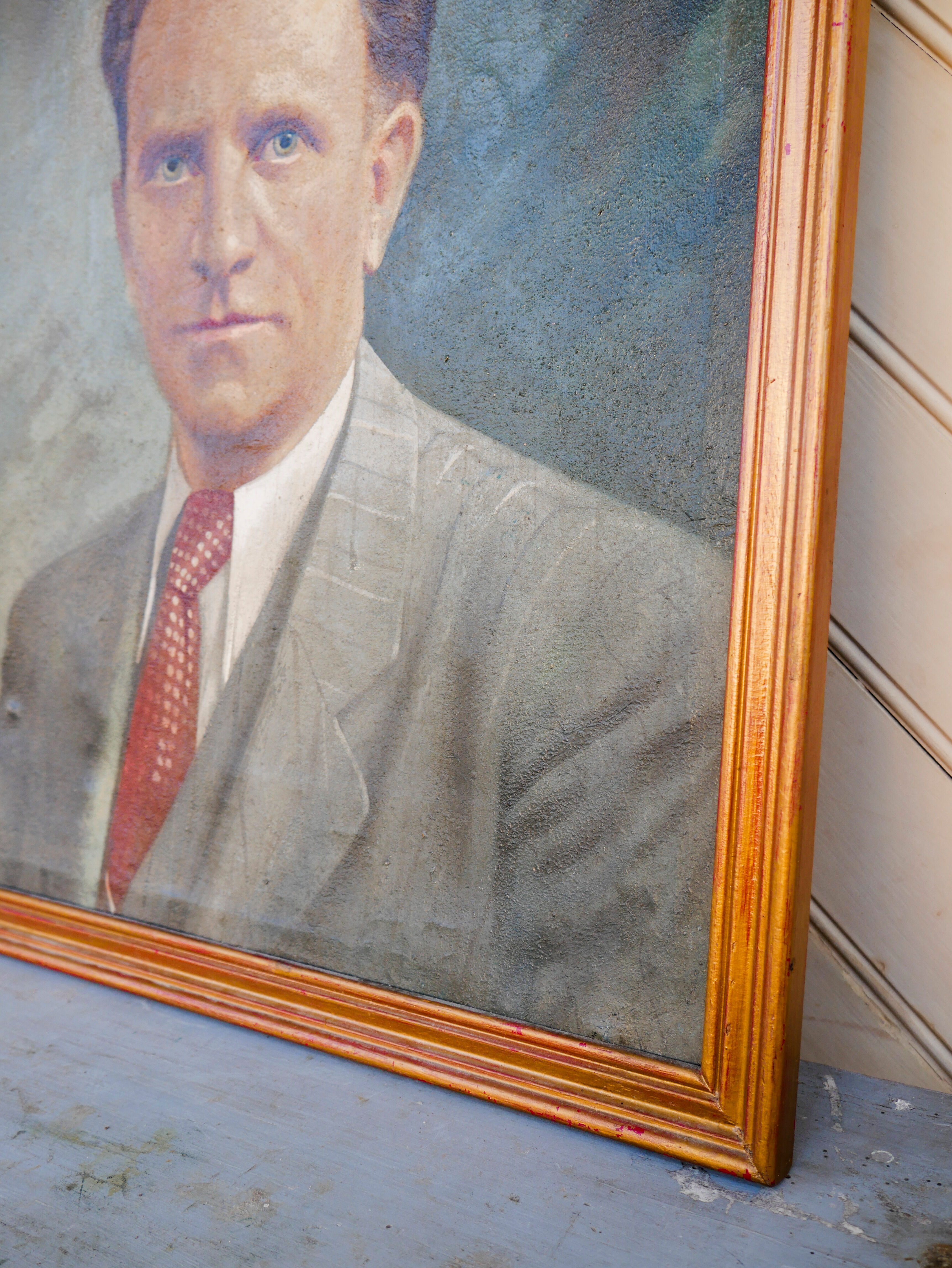 Oil on canvas portrait