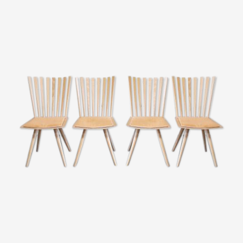 Set of 4 chairs salon mikado by Foersom & Hiort-Lorenzen for Fredericia, 1999