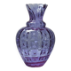 Empoli vase in Alexandrite glass, transitioning from blue to pink, large textured model from the years.