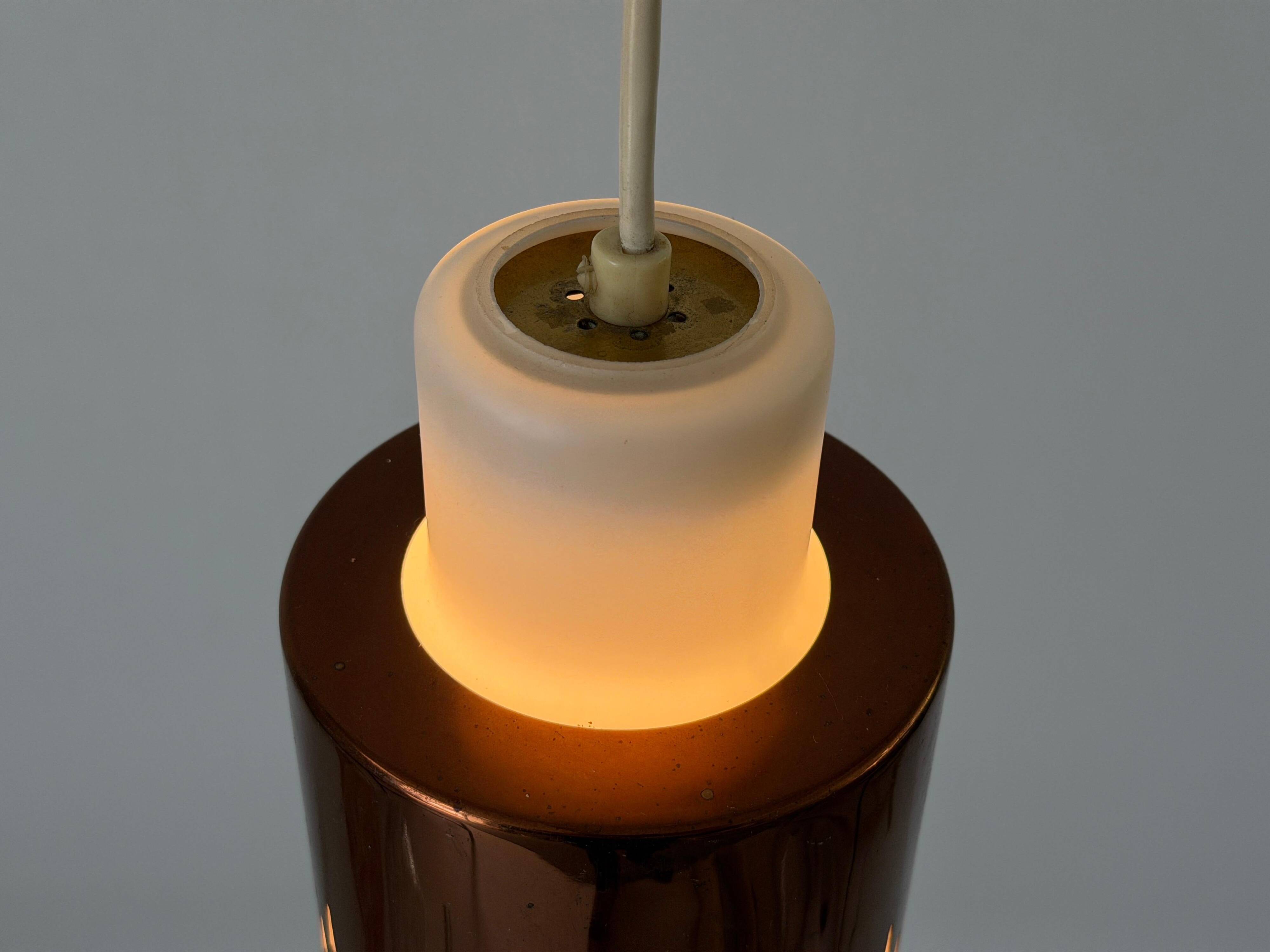 Mid-century brass and glass ceiling light, 1960s, Germany