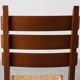 1960s Belgian Mid-Century Chair in Oak and Wicker, Brutalist Style