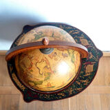 Vintage world map bar