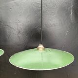 Three enamelled sheet metal suspensions