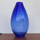 Large vintage cobalt blue blown glass vase