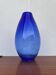 Large vintage cobalt blue blown glass vase