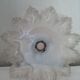 Old suspension white opaline transparent border