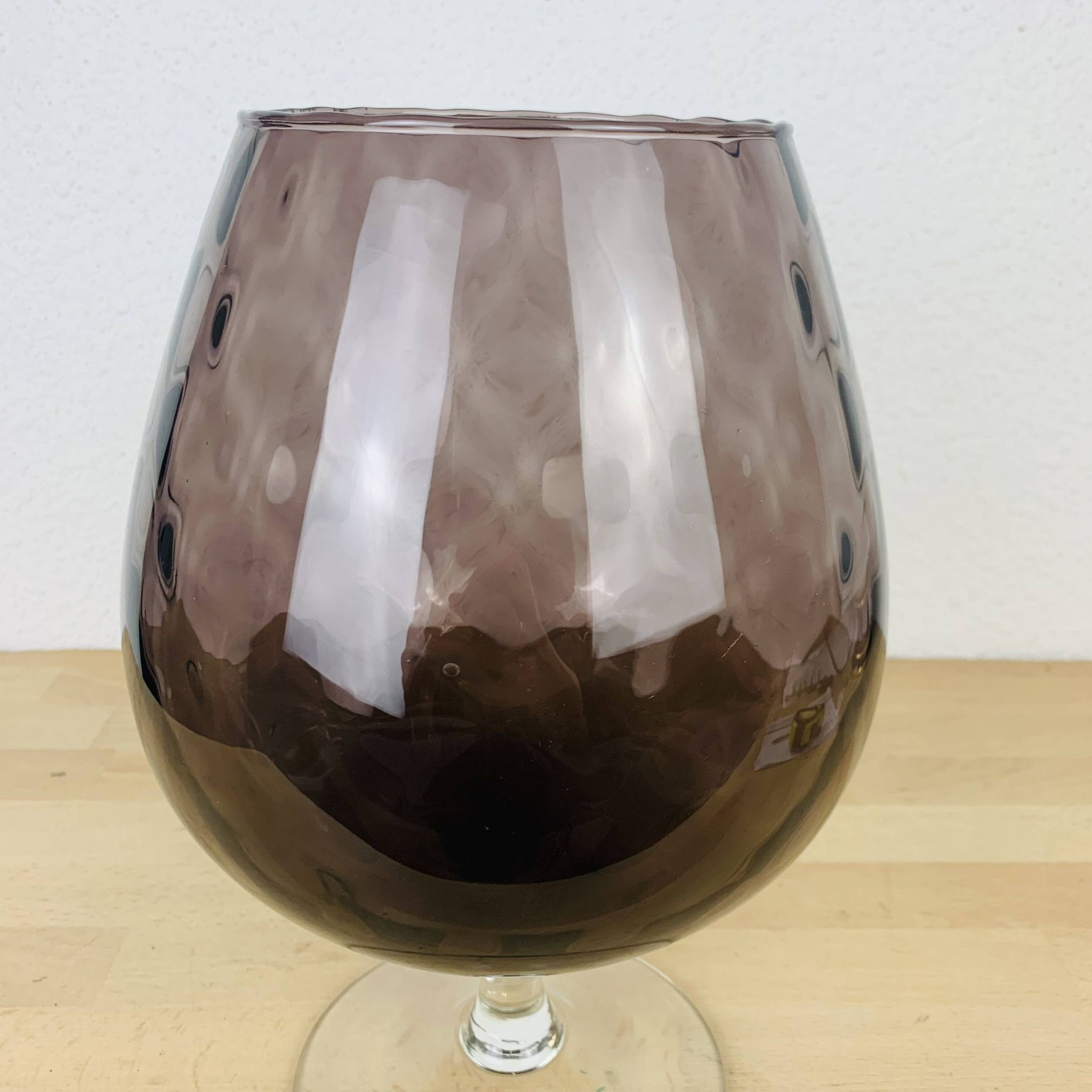 Empoli vase Italian purple glass 30 cm