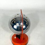 Space age Italian metal and plastic table lamp from 60s