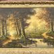 J. Somers, "Forest Landscape." Oil on canvas.