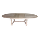 Renovated solid oak extendable oval table