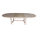 Renovated solid oak extendable oval table