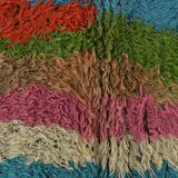 Tapis vintage en laine douce et colorée 7x10, 205x307 cm SK 70373