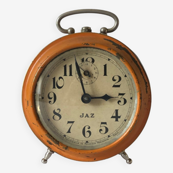 Ancen vintage alarm clock JAZ, orange