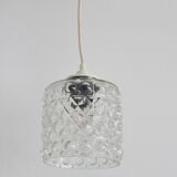 Globe cylinder Glass molded embossed transparent bubble