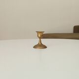Vintage gold brass candle holder