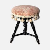 Piano stool in black lacquer tripod Napoleon III