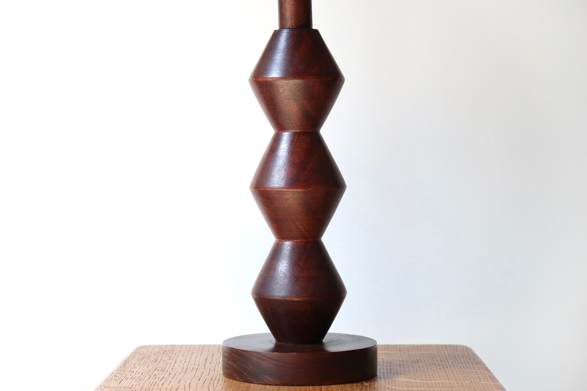 Wooden feet lamp, 70s