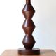 Wooden feet lamp, 70s