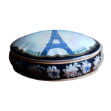 Boite à bijoux J'aime Paris motif Tour Eiffel en porcelaine des années 90