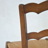 Old chair wood and straw