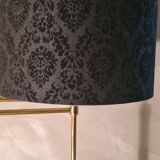 Floor lamp chrome gold e-reader deluxe on stand vintage 1980 adjustable height and tilt