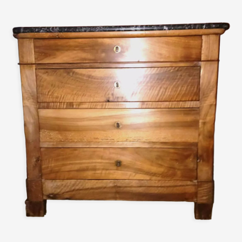 Commode en bois dessus en marbre