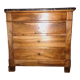 Wooden chest of drawers with marble top