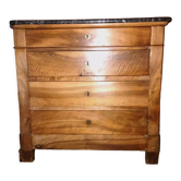 Wooden chest of drawers with marble top