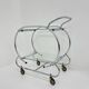 Art deco bar cart trolley chrome tubular, 1930s