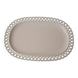 Opaline glass plate with hearts