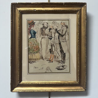 Edouard Detaille (1848-1912) Carnival Scene, Signed Watercolour