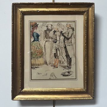 Edouard Detaille (1848-1912) Carnival Scene, Signed Watercolour