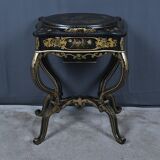 Painted wooden work table, Napoleon III period – mid 19th century