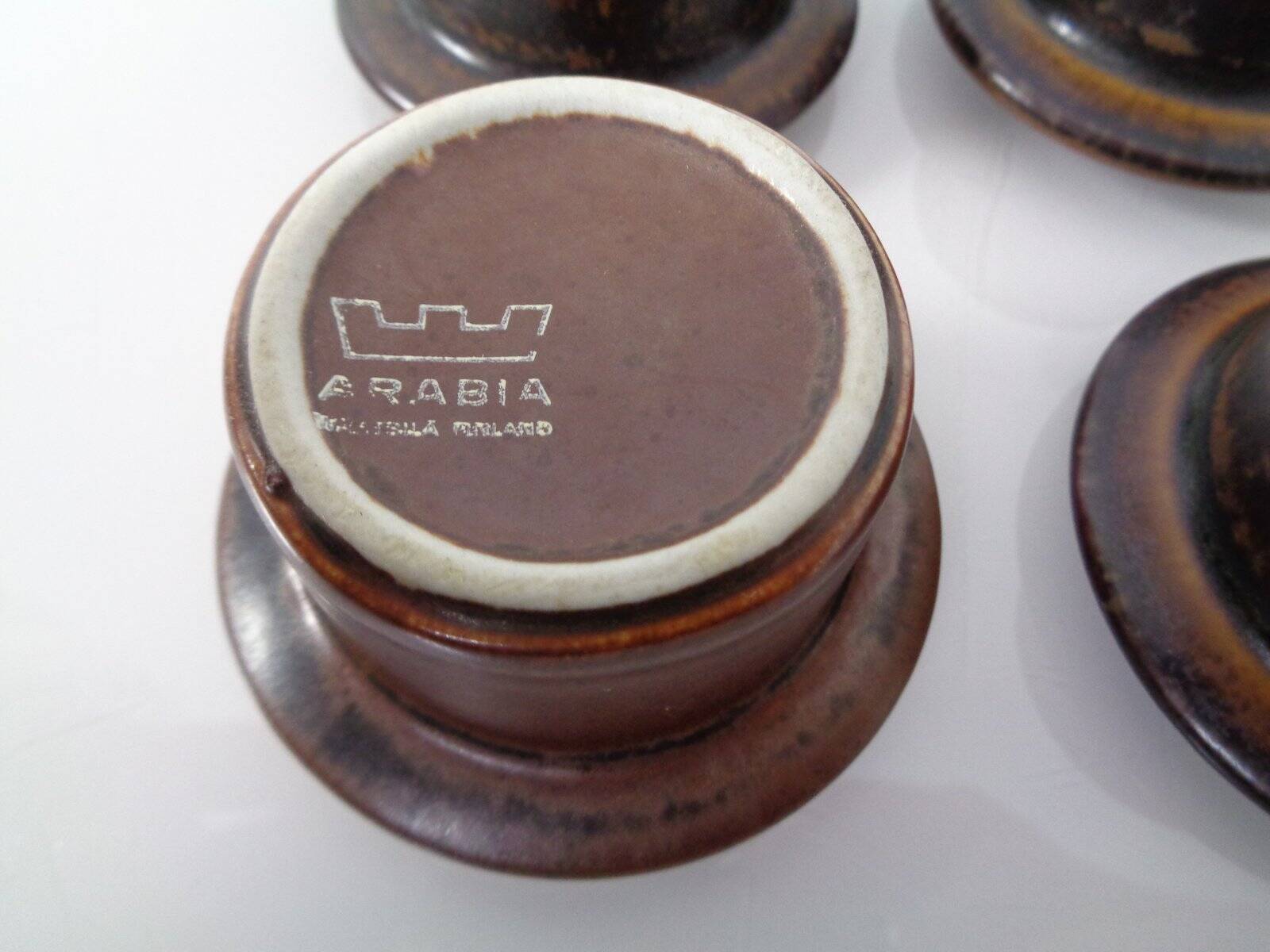 Russian Egg Cups by Ulla Procope for Arabia, 1960s, Set of 4