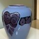 Purple vase by O. Larrieu