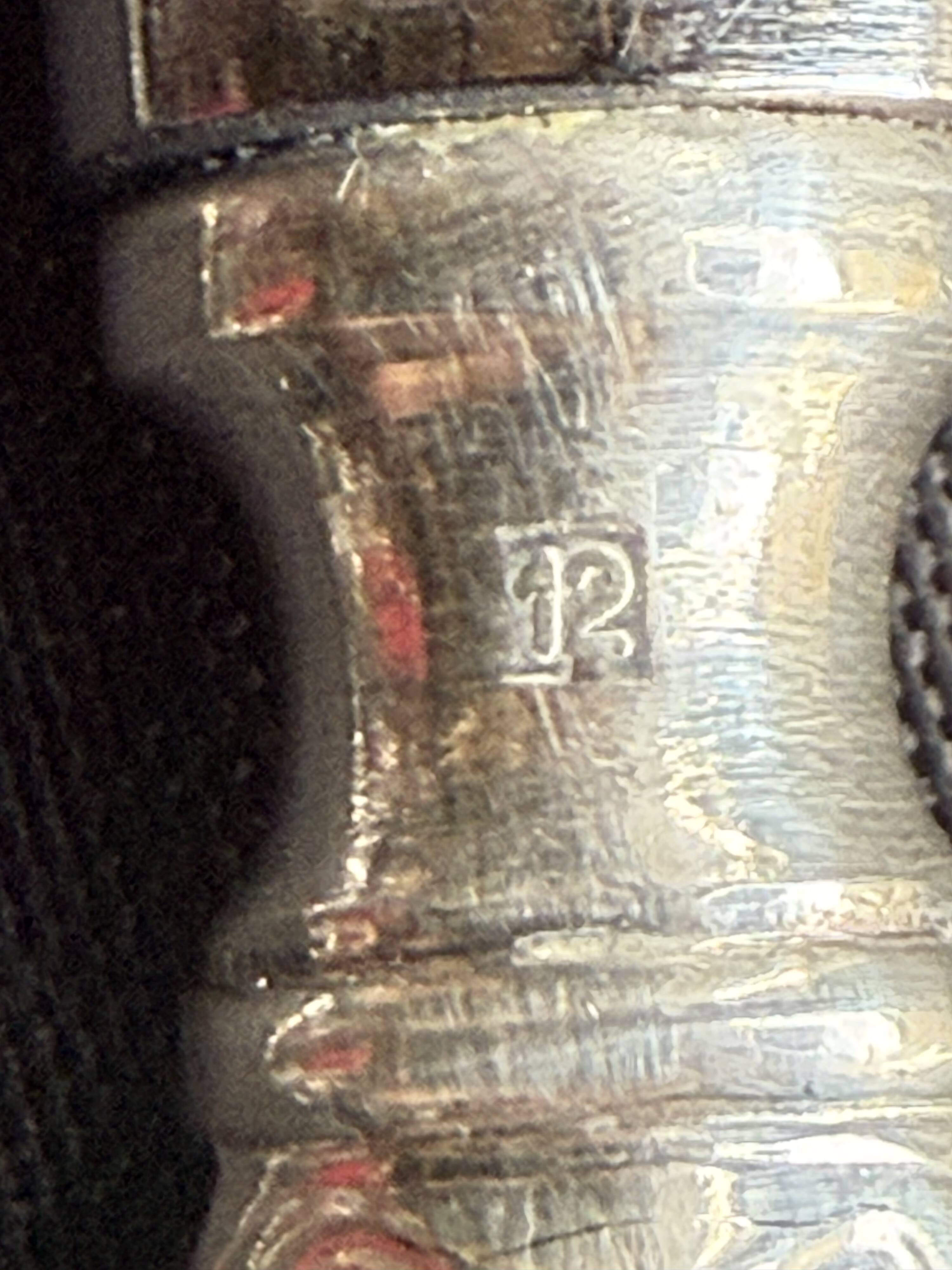 Box of 12 dessert knives – Silver-plated metal and stainless steel