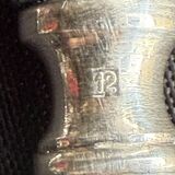 Box of 12 dessert knives – Silver-plated metal and stainless steel