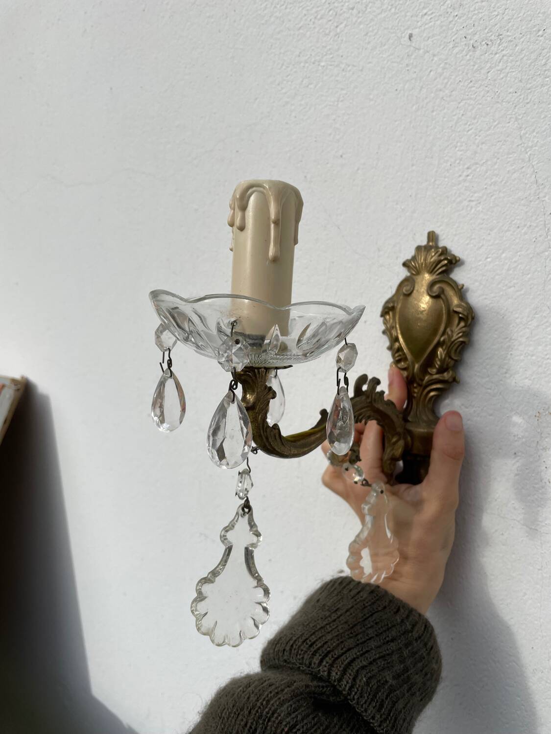Pair of tassel sconces