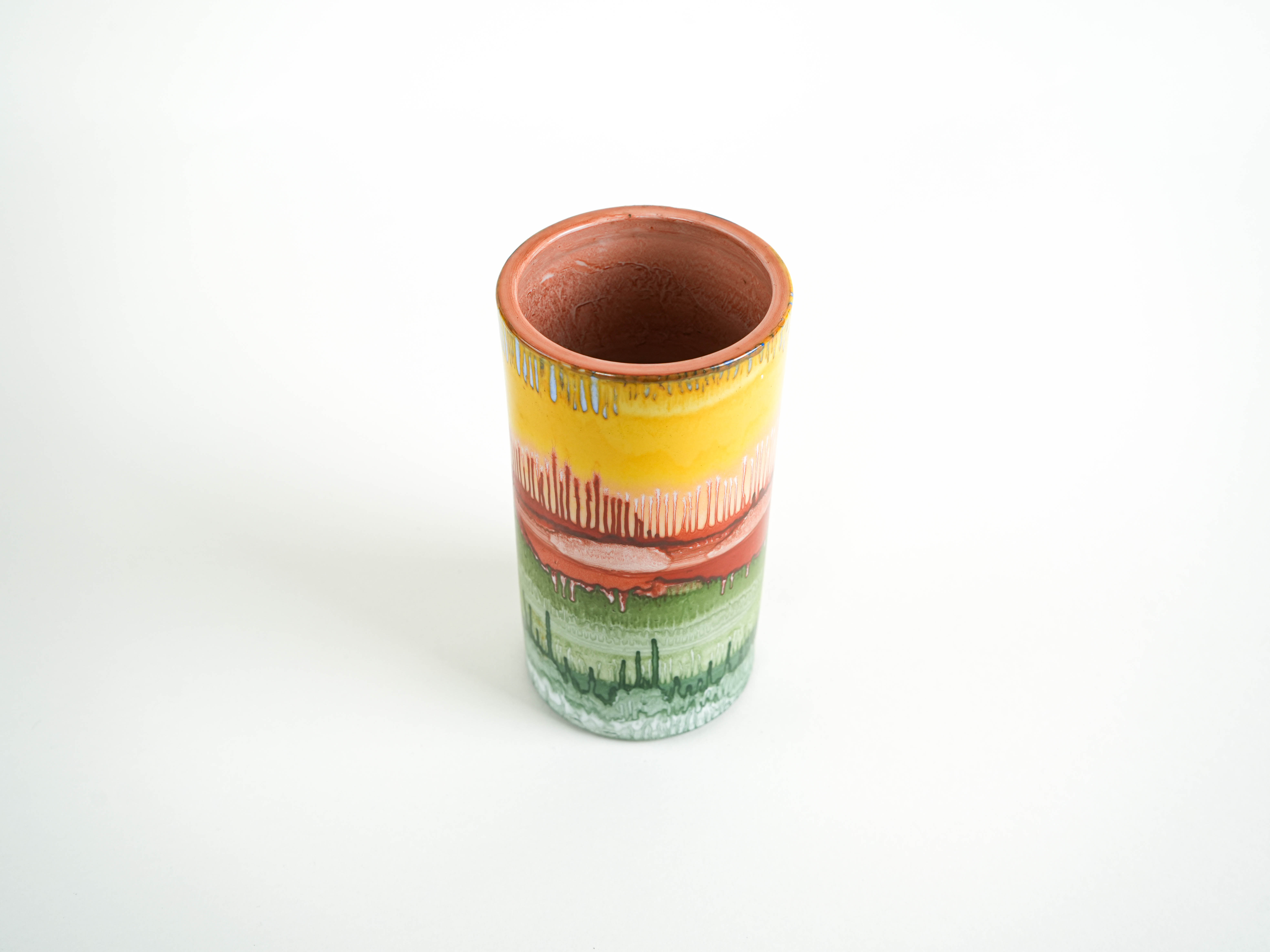 Cylindrical vase, Danish design, 1970s, made in Denmark