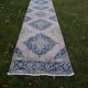 Vintage Turkish hallway rug 86x715 cm