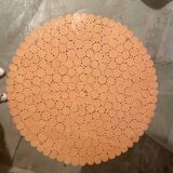 Table en rotin Maugrion, 8 couverts, repatinée