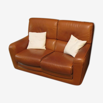 Full-grain leather sofa Roche Bobois