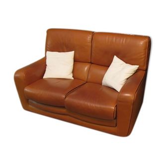 Full-grain leather sofa Roche Bobois