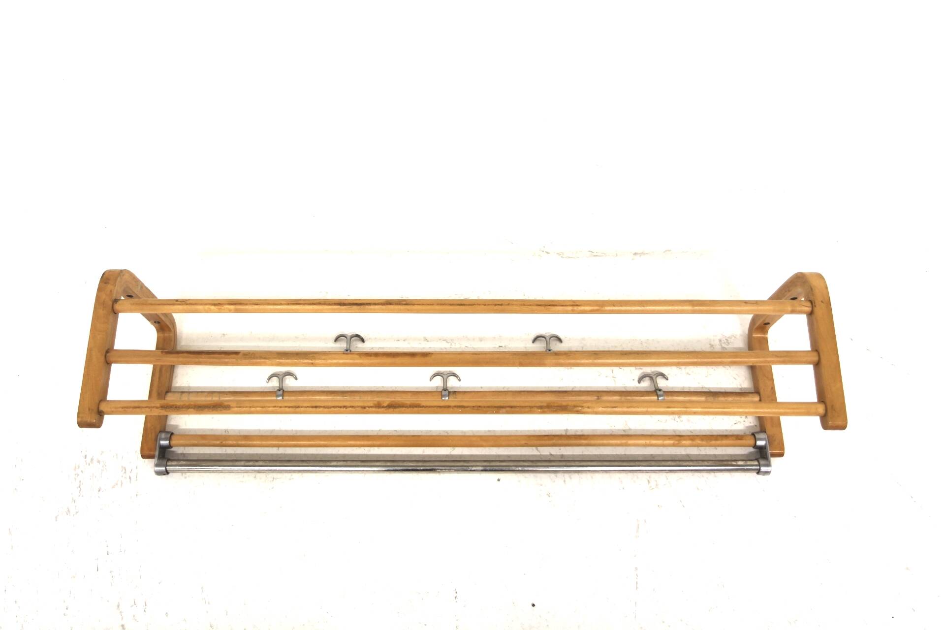 Scandinavian birch coat rack, Sweden, 1940