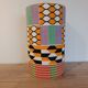 Afro-pop table lamp with Kente wax print