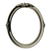 Oval frame in weathered wood