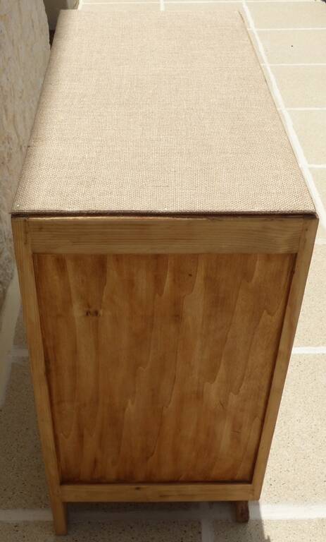 Art Deco 3-drawer wooden chest of drawers - Completely restored and refurbished -