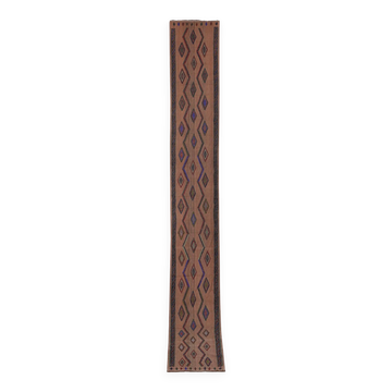 Tapis de couloir turc vintage 51x383 cm